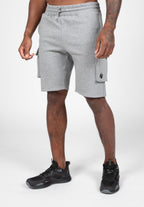 Gorilla Wear Hudson Cargo Sweat Shorts - Grijs Gemeleerd - Hoofdafbeelding