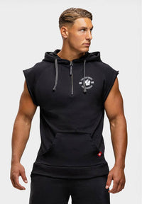 Gorilla Wear Huntley Mouwloze Hoodie - Zwart - Hoofdafbeelding