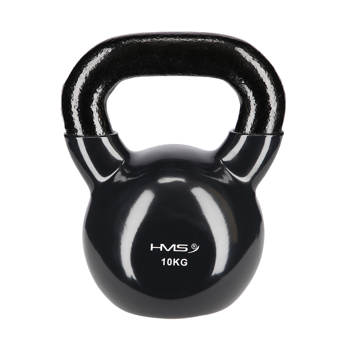 HMS Kettlebell - Gietijzer/Vinyl - 10 kg - Zwart - Hoofdafbeelding