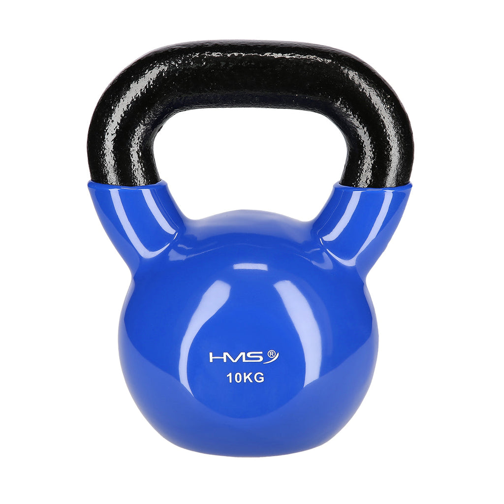 HMS Kettlebell - Gietijzer/Vinyl - 10 kg - Blauw - Hoofdafbeelding