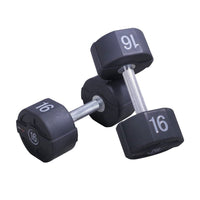 Lifemaxx Ronde PU Dumbbell Set - 2 x 14 kg - Hoofdafbeelding
