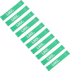 Lifemaxx LMX Mini Weerstandsband - Sterk - Blauw - 10 stuks - Hoofdafbeelding