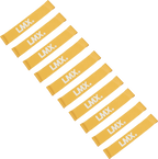 Lifemaxx LMX Mini Weerstandsband - Medium - Oranje - 10 stuks - Hoofdafbeelding