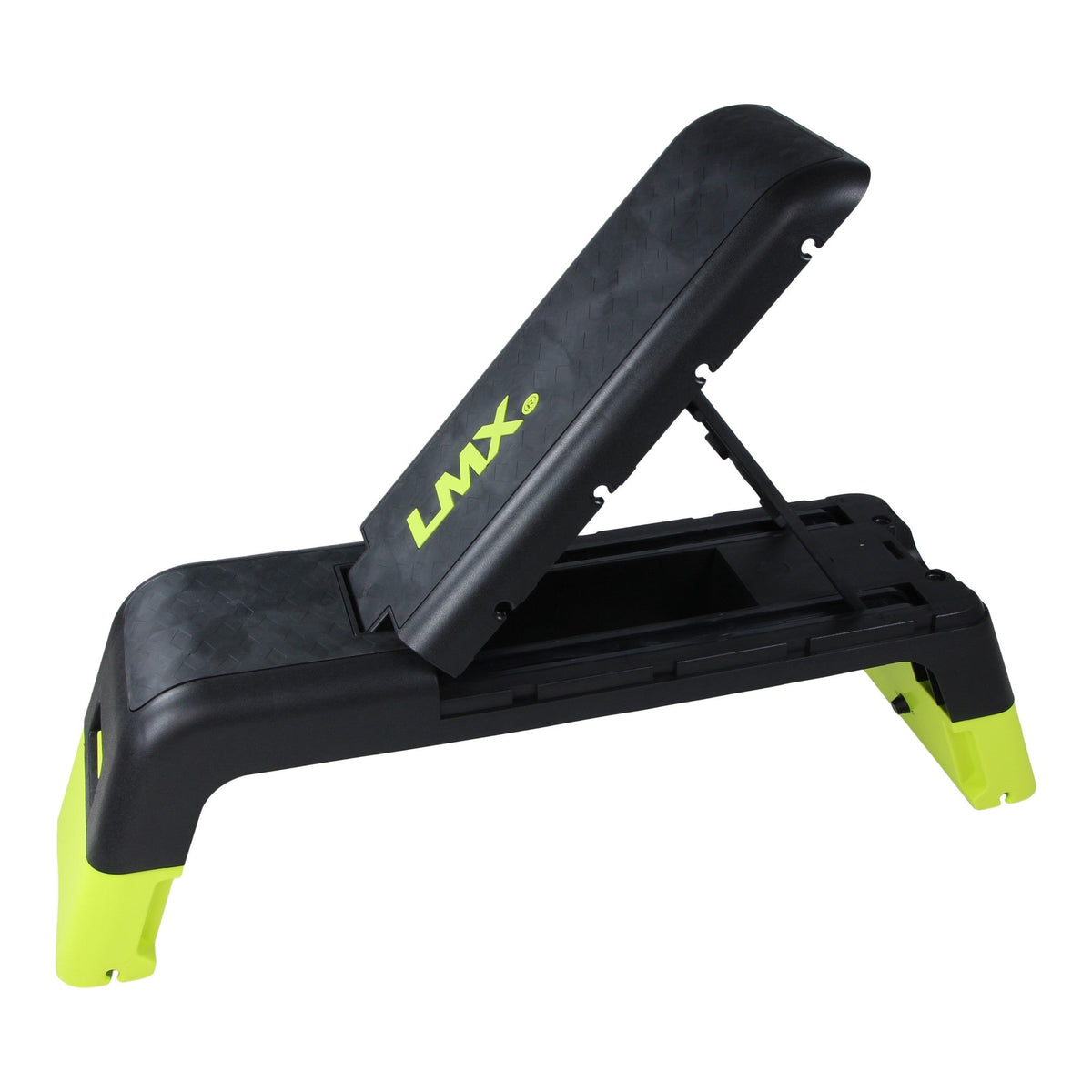 Lifemaxx LMX Verstelbare Fitness Step - Aerobic Stepper - Zwart/Geel - Productafbeelding