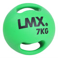 Lifemaxx LMX Medicijn bal - Double Handle Medicine Ball - 7 kg - Groen - Hoofdafbeelding
