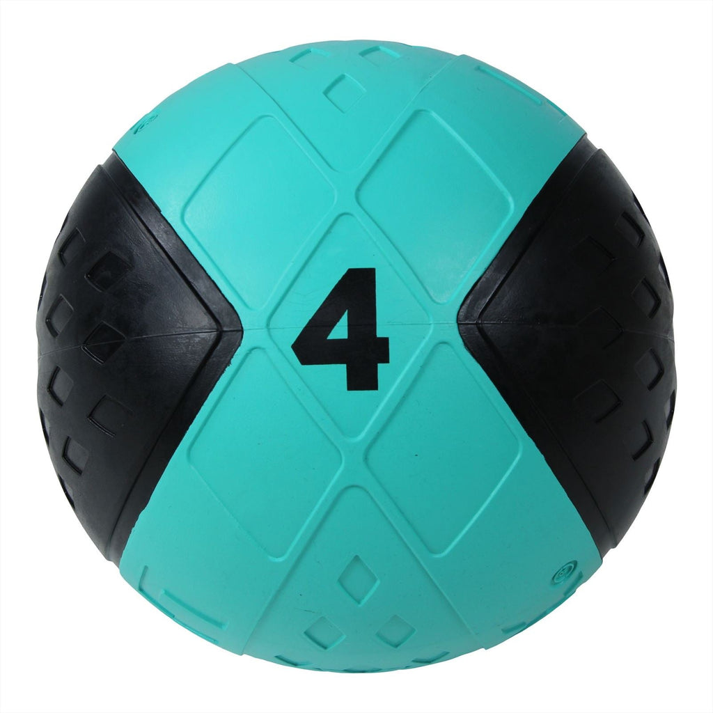 Lifemaxx LMX Medicijn Bal - Medicine Ball - 4 kg - Zwart/Blauw - Hoofdafbeelding