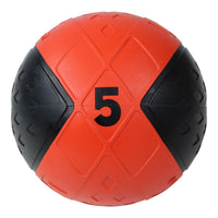 Lifemaxx LMX Medicijn Bal - Medicine Ball - 5 kg - Zwart/Rood - Hoofdafbeelding