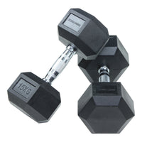 Lifemaxx Crossmaxx Hexa Dumbbell Set - 2 x 7,5 kg - Productafbeelding