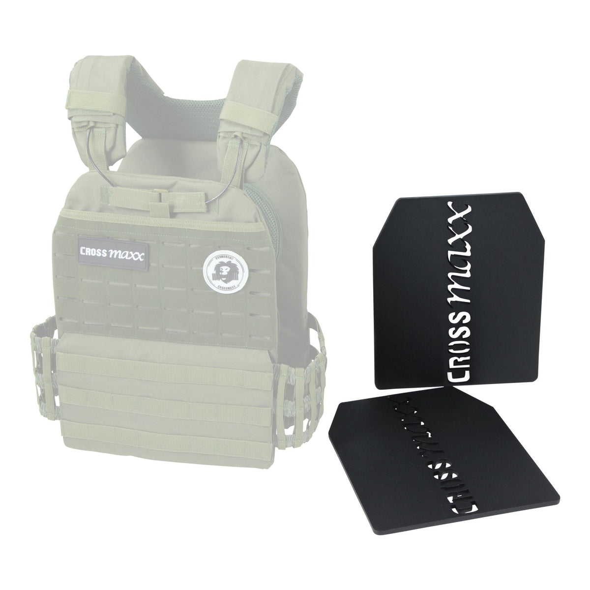 Lifemaxx Crossmaxx Tactical Vest Plate - Set 2 x 2,6 kg - Hoofdafbeelding
