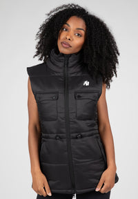 Gorilla Wear Lucia Bodywarmer - Zwart - Hoofdafbeelding