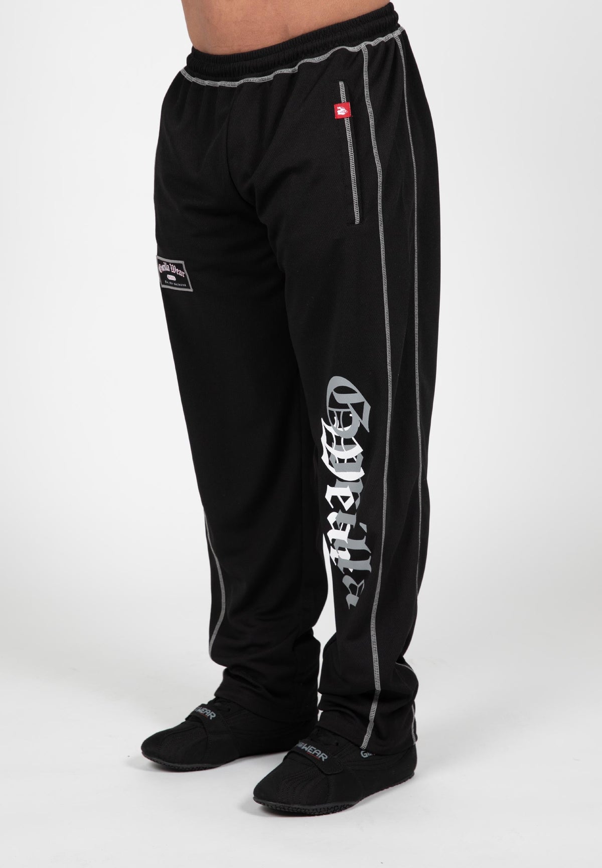 Gorilla Wear Marlow Mesh Pants - Zwart/Grijs - Hoofdafbeelding