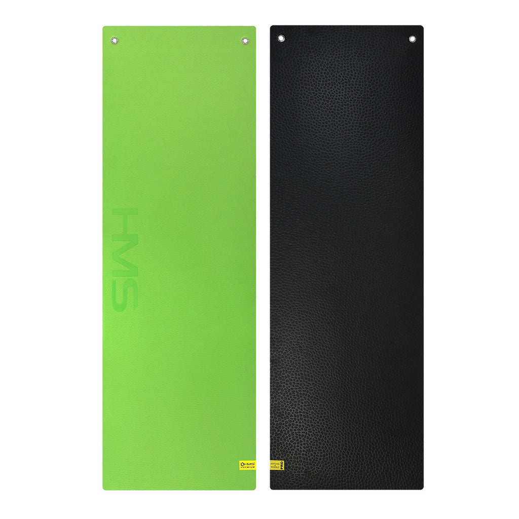 HMS Fitness Mat - Groen/Zwart - 15 mm - Hoofdafbeelding