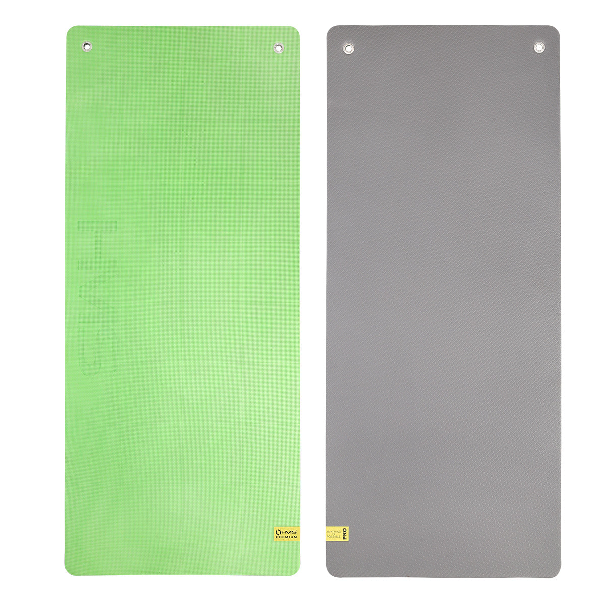 HMS Fitness Mat - Groen/Grijs - 15 mm - Hoofdafbeelding