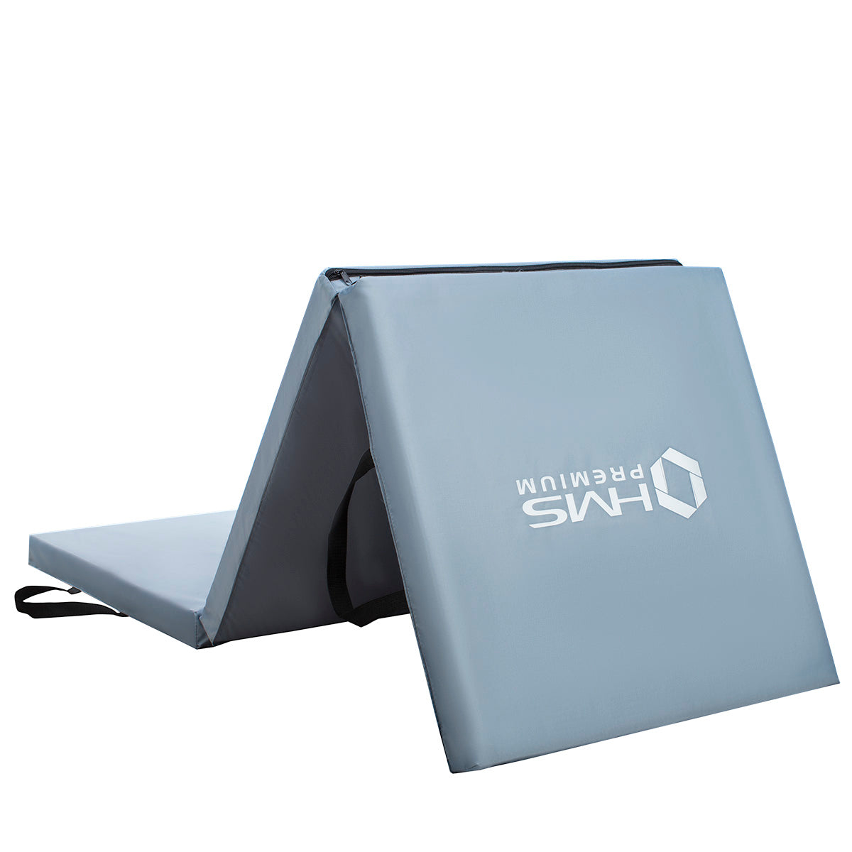HMS Premium Opvouwbare Fitness Mat - Grijs - Hoofdafbeelding