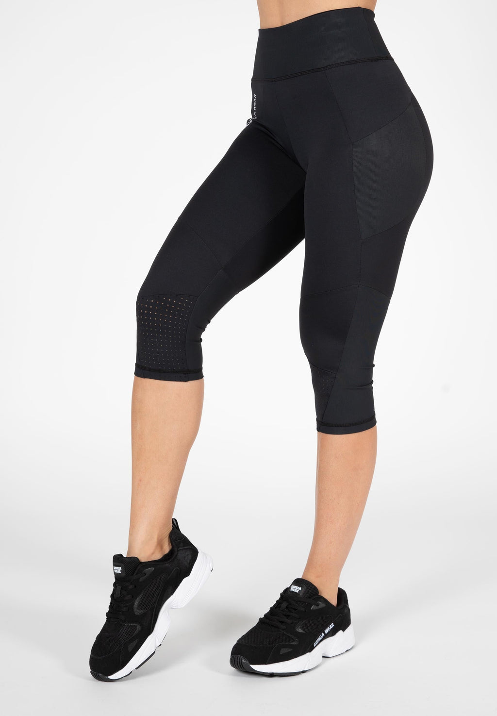 Gorilla Wear Monroe Cropped Legging - Zwart - Hoofdafbeelding