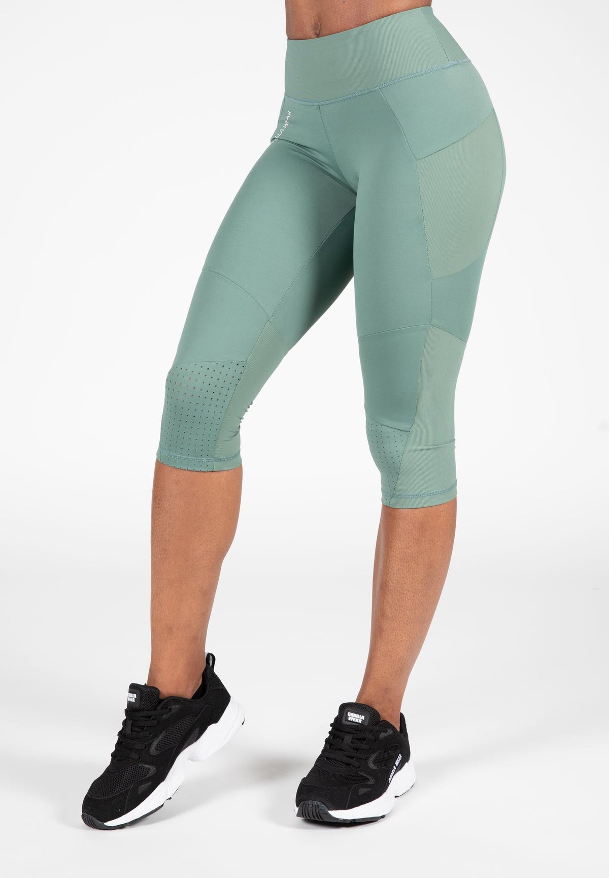 Gorilla Wear Monroe Cropped Legging - Groen - Hoofdafbeelding