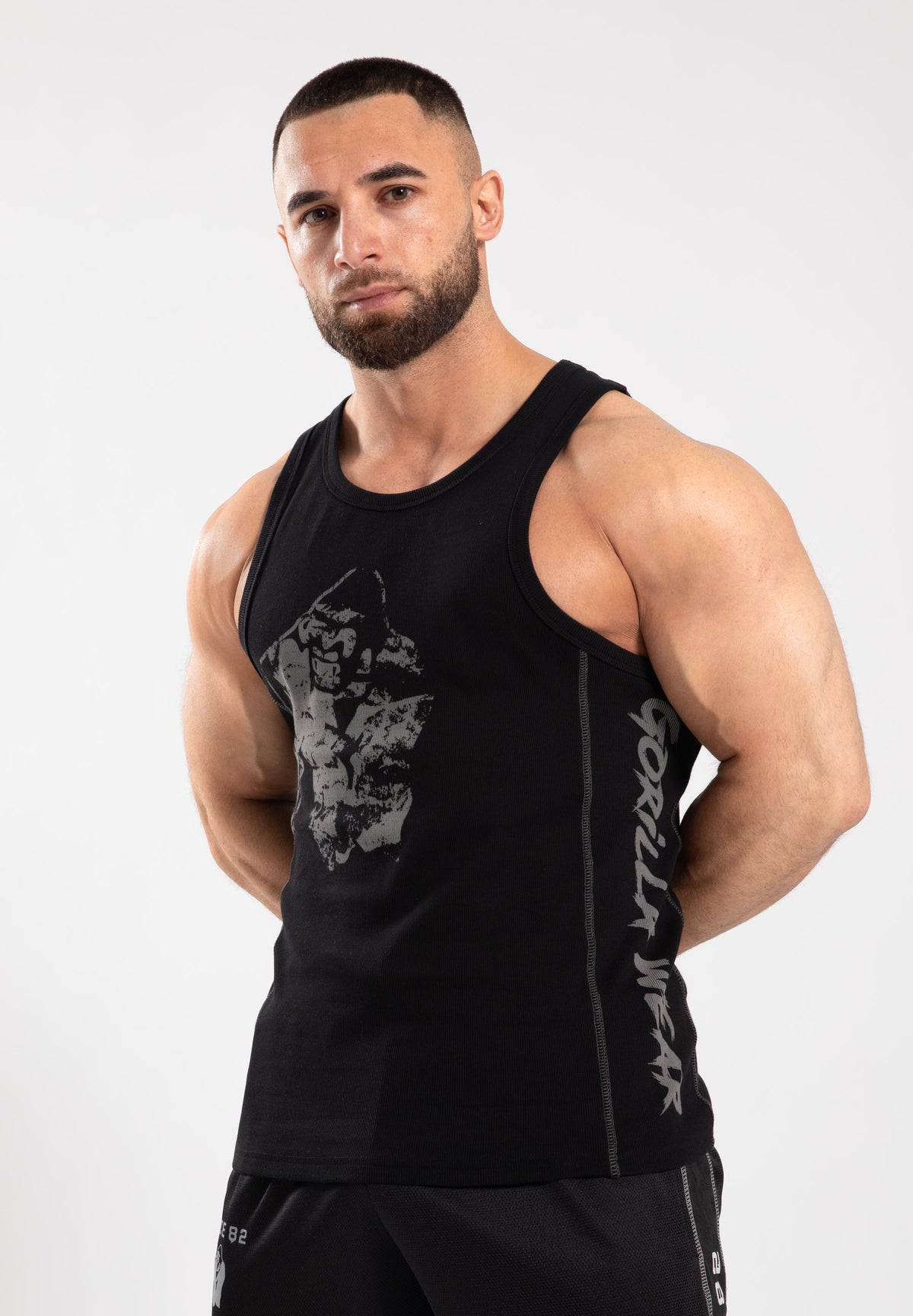 Gorilla Wear Monterey Tank Top - Zwart/Grijs - Hoofdafbeelding