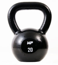 Muscle Power Gietijzeren Kettlebell - Zwart - 20 kg - Hoofdafbeelding