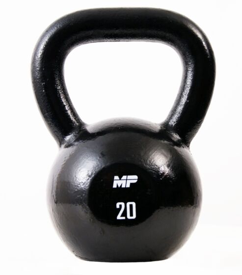 Muscle Power Gietijzeren Kettlebell - Zwart - 20 kg - Hoofdafbeelding