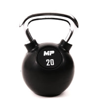 Muscle Power Rubberen Kettlebell - Zwart - 20 kg - Hoofdafbeelding