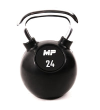 Muscle Power Rubberen Kettlebell - Zwart - 24 kg - Hoofdafbeelding