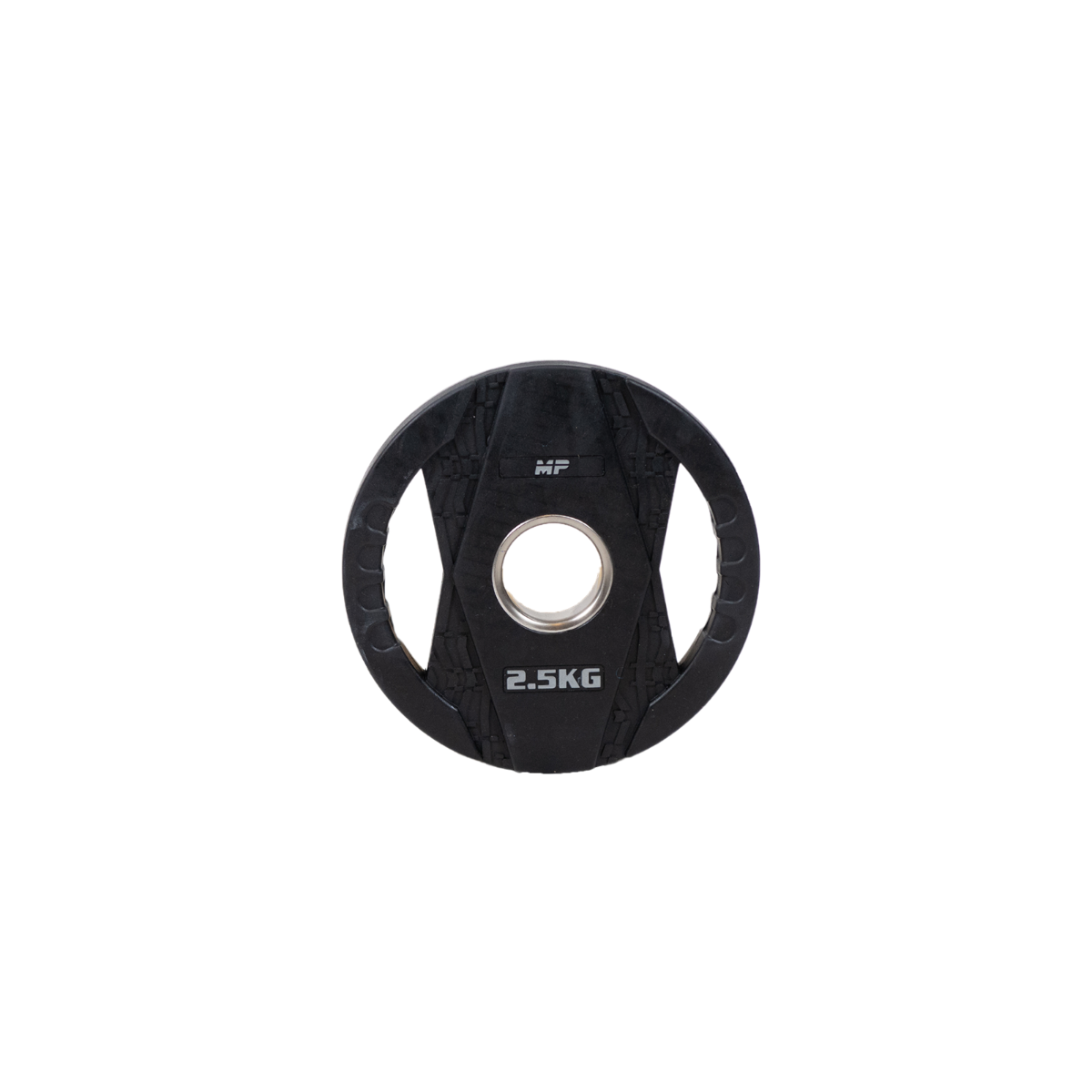 Muscle Power Olympische Halterschijf met Handgrepen - Rubber - 2,5 kg - Hoofdafbeelding