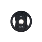 Muscle Power Olympische Halterschijf met Handgrepen - Rubber - 5 kg - Hoofdafbeelding