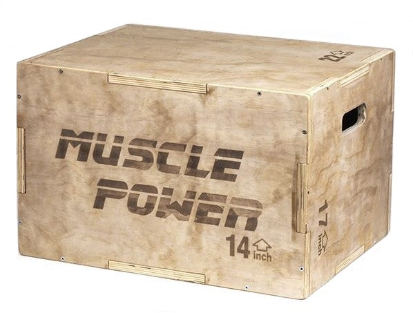 Muscle Power Houten Plyo Box Klein - Hoofdafbeelding