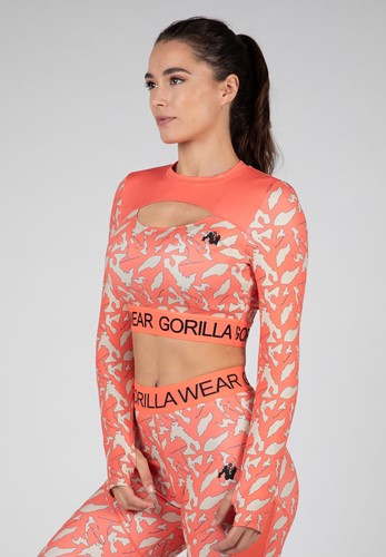 Gorilla Wear Osseo Cropped Longsleeve - Roze - Hoofdafbeelding