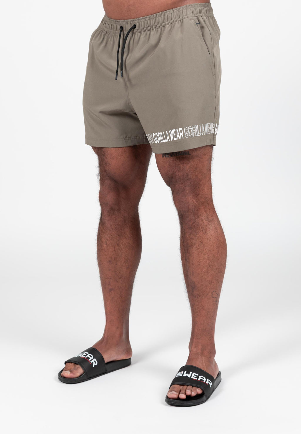 Gorilla Wear Otis Zwembroek - Korte Broek - Legergroen - Hoofdafbeelding