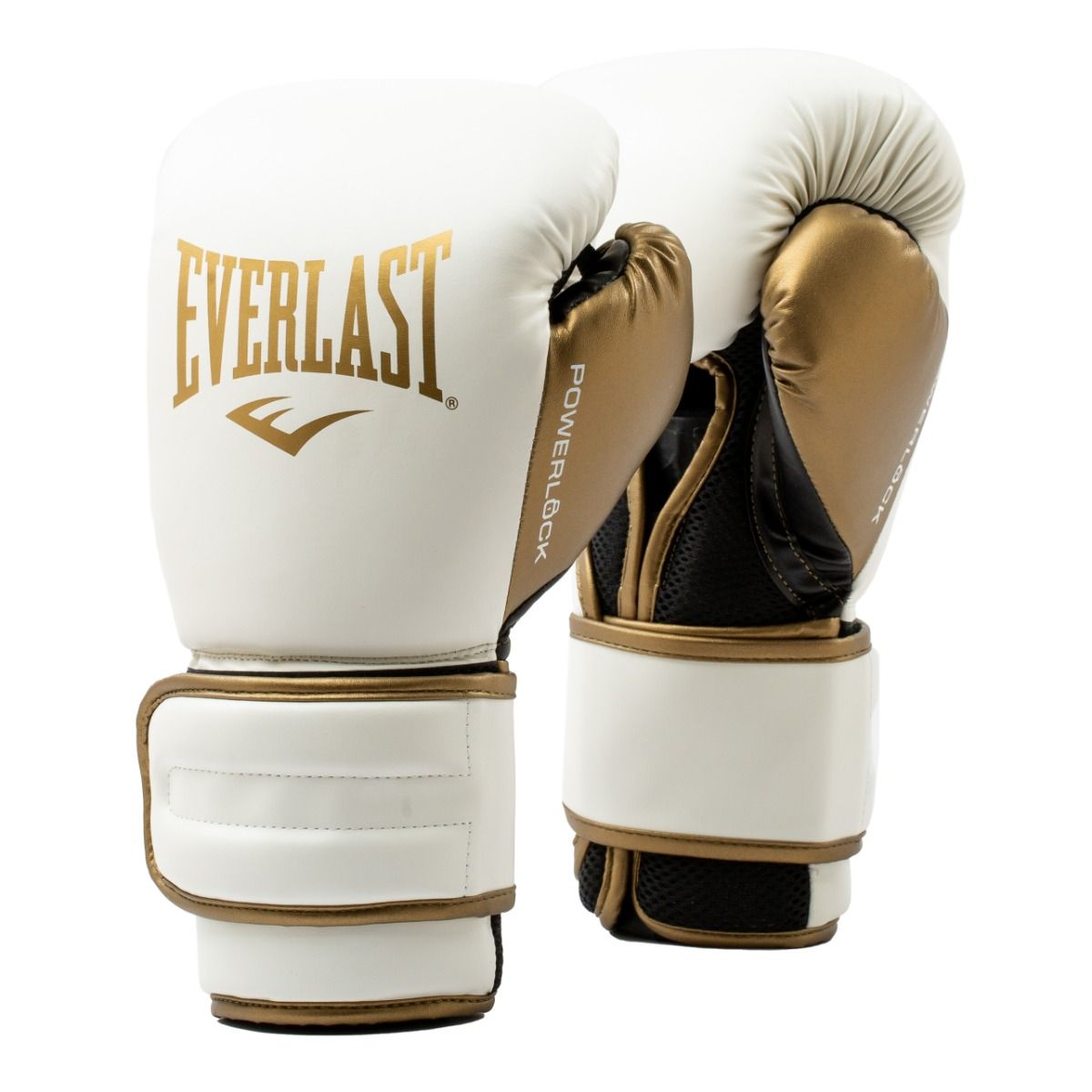 Everlast Powerlock 2R Bokshandschoenen - Wit/Goud - Hoofdafbeelding