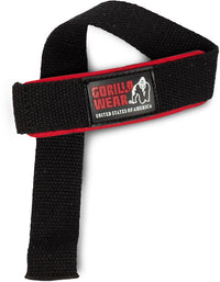 Gorilla Wear Padded Lifting Straps - Zwart - Hoofdafbeelding