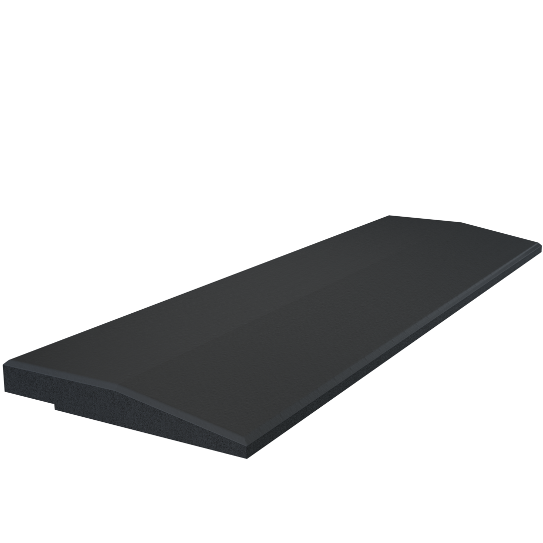 Flow Fitness Oploopprofiel Rubberen Tegel Met Waterdichte SBR-laag - 50 x 15 cm - Hoofdafbeelding