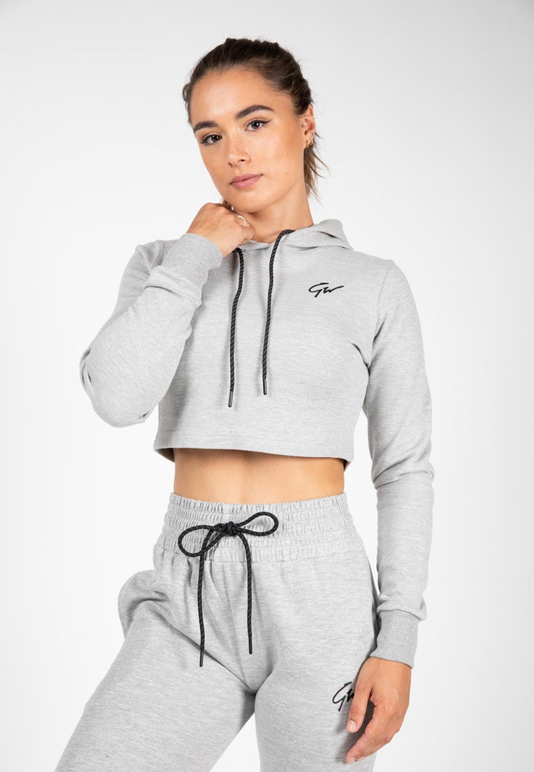Gorilla Wear Pixley Cropped Hoodie - Grijs - Hoofdafbeelding
