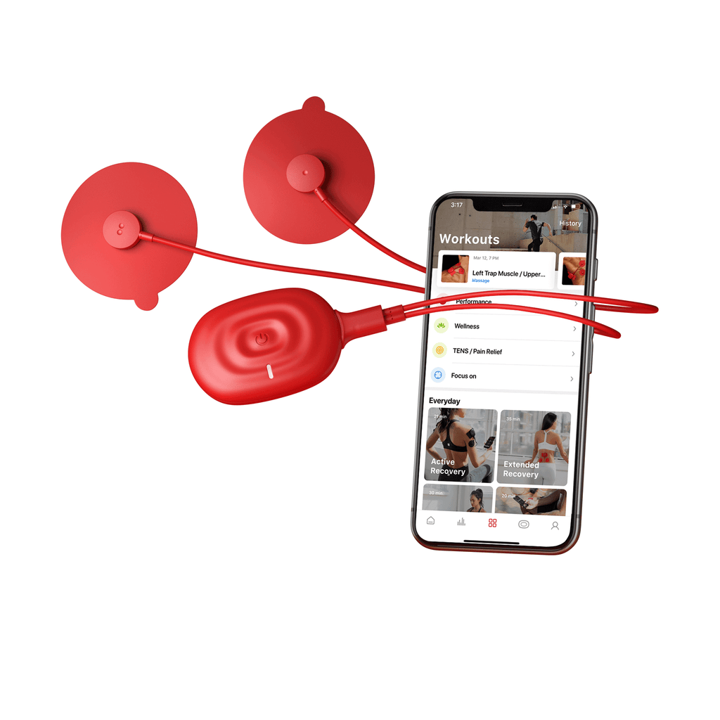 Therabody Powerdot Uno Red 2.0 - Elektrostimulatie - Hoofdafbeelding