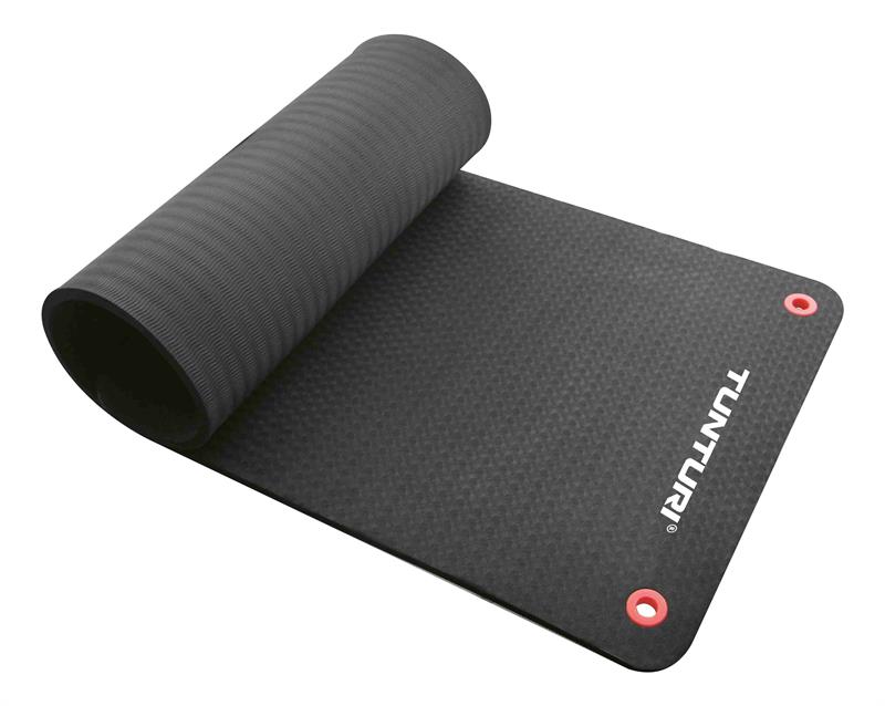 Tunturi Fitnessmat Pro 180 x 60 cm zwart - Productafbeelding