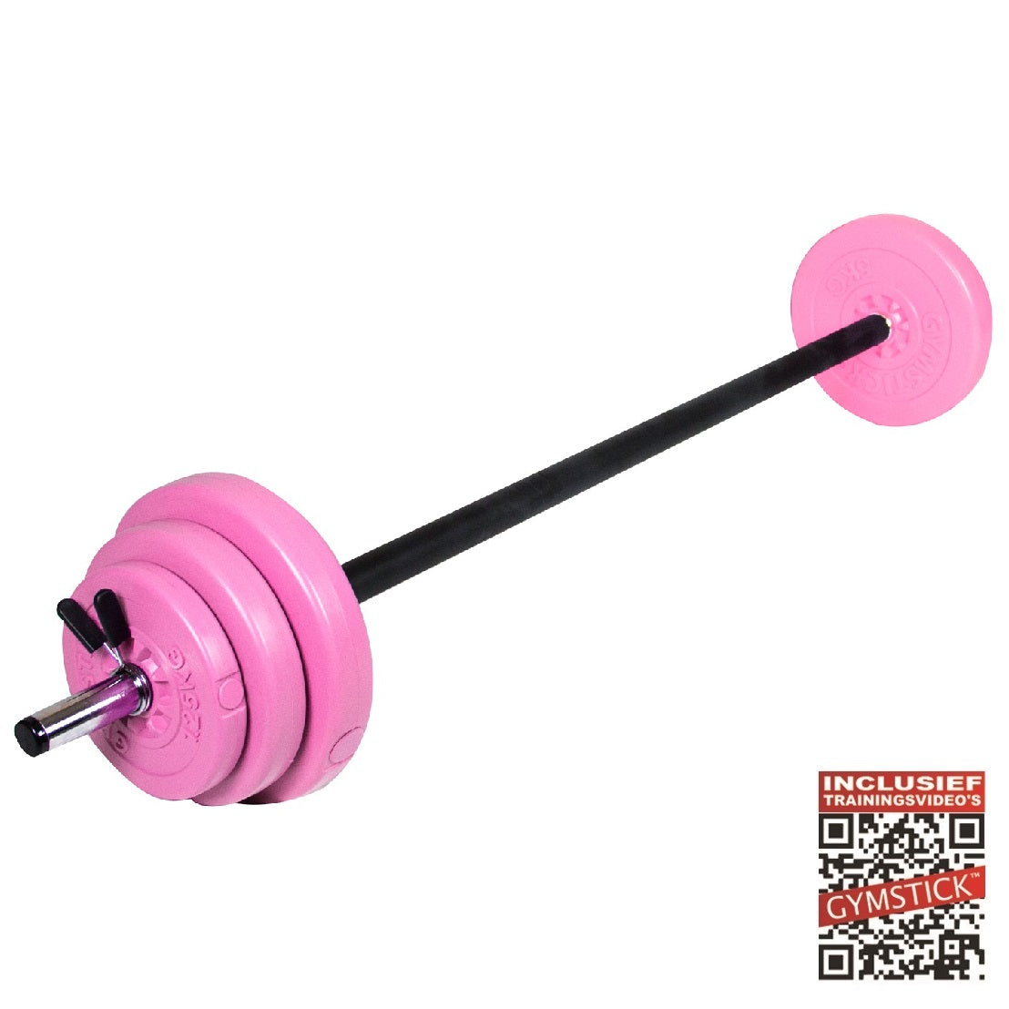 Gymstick Pump Set - Roze - 20 kg - Met Online Trainingsvideo's - Hoofdafbeelding