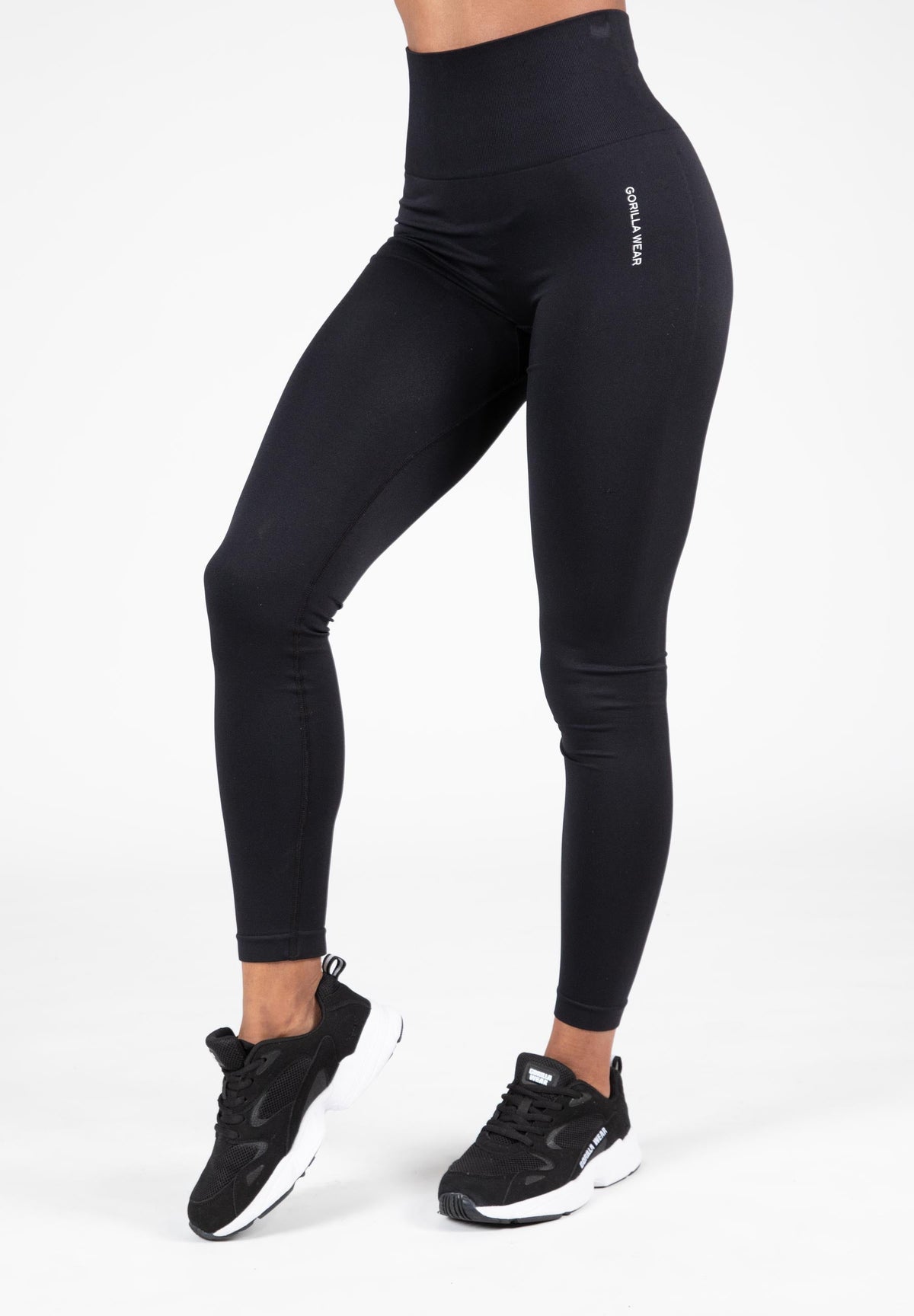Gorilla Wear Quincy Seamless Legging - Zwart - Hoofdafbeelding