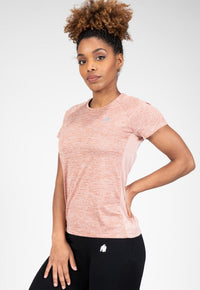 Gorilla Wear Monetta Performance T-Shirt - Zalmroze - Hoofdafbeelding