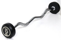Muscle Power Vaste Curl Halterstang Rubber - 15 kg - Hoofdafbeelding