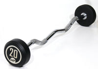Muscle Power Vaste Curl Halterstang Rubber - 20 kg - Hoofdafbeelding