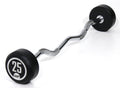 Muscle Power Vaste Curl Halterstang Rubber - 25 kg - Hoofdafbeelding
