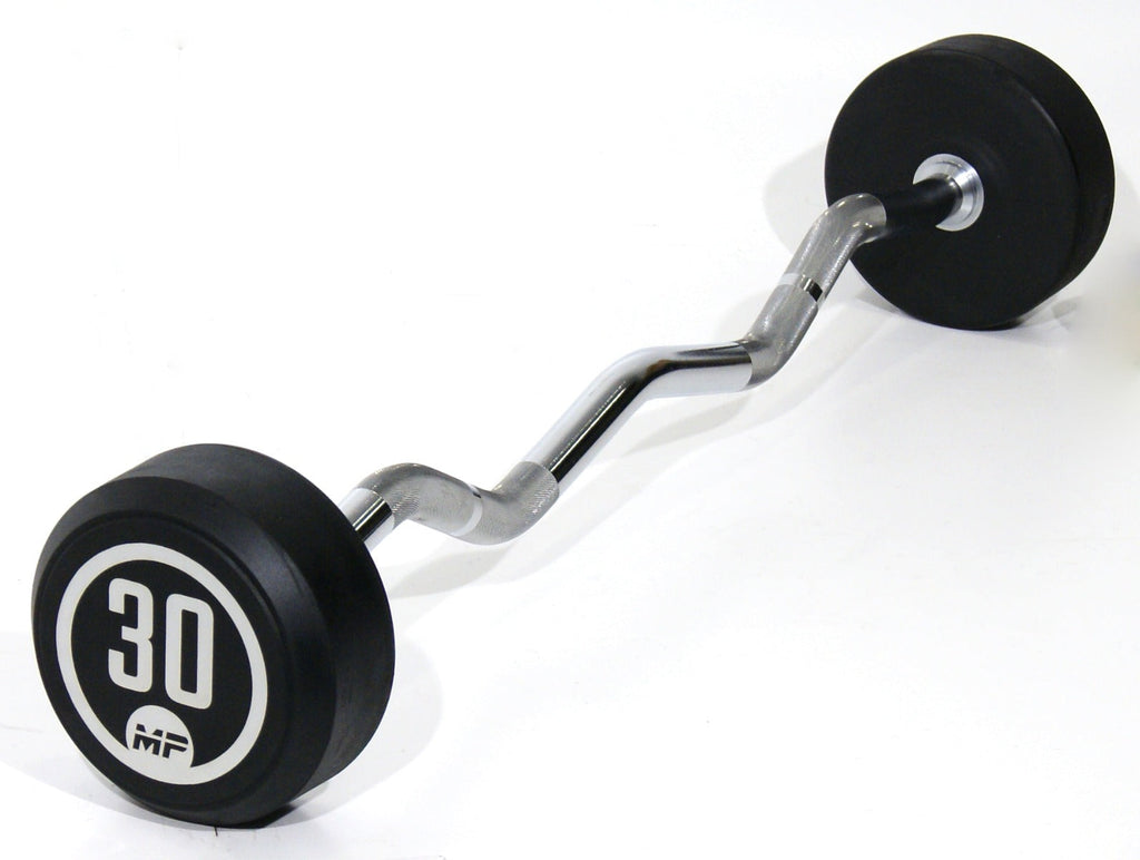Muscle Power Vaste Curl Halterstang Rubber - 30 kg - Hoofdafbeelding