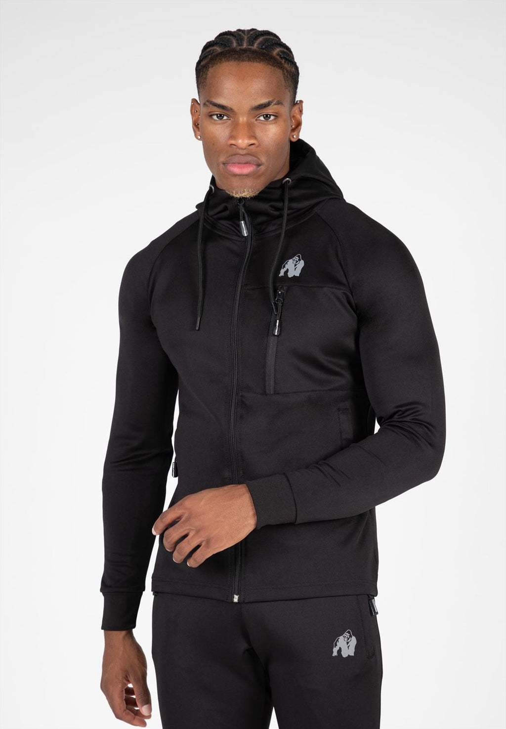 Gorilla Wear Scottsdale Trainingsjas - Zwart - Hoofdafbeelding