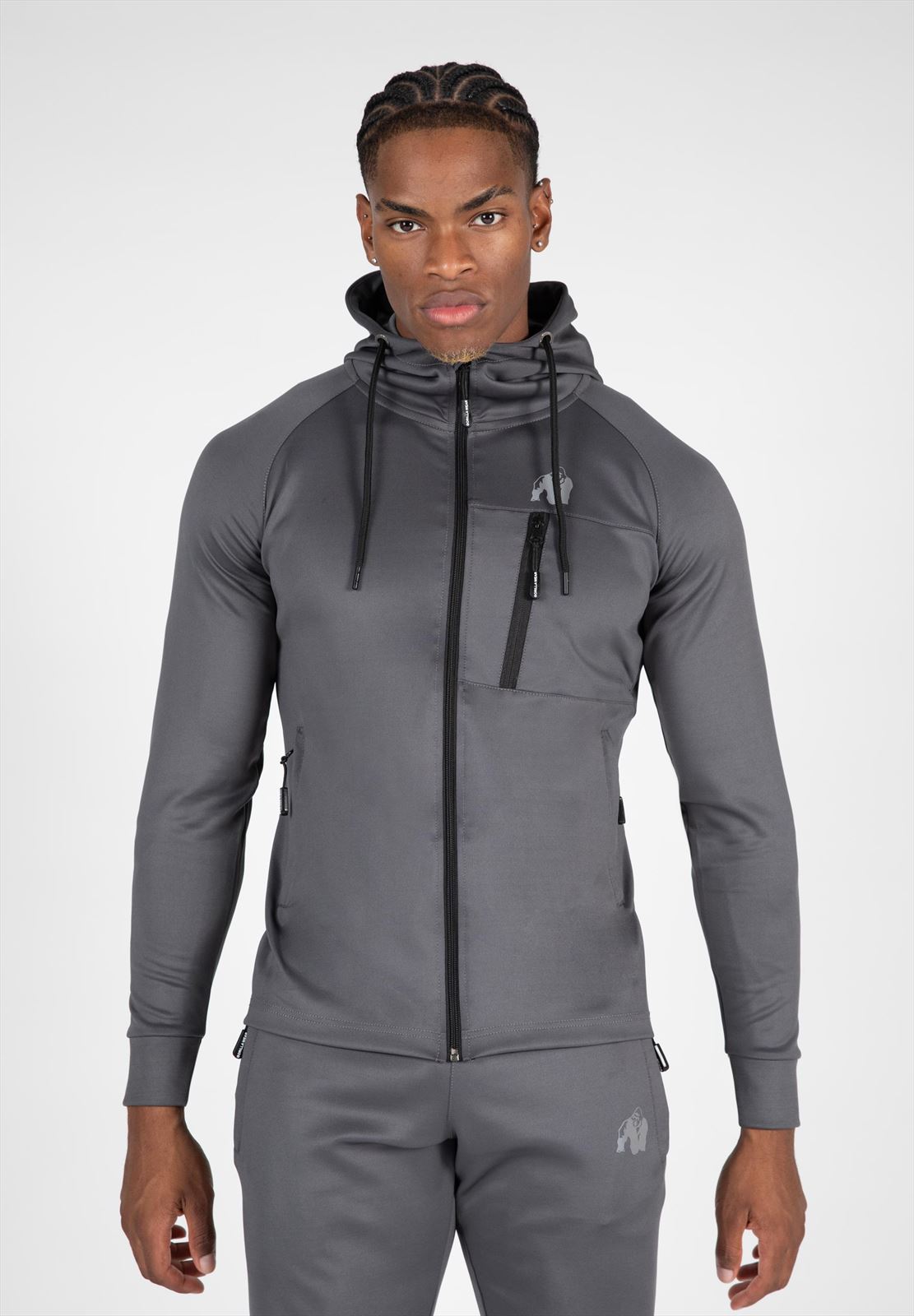 Gorilla Wear Scottsdale Trainingsjas - Grijs - Hoofdafbeelding