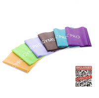 Gymstick Pro Weerstandsband - 2,5 m - 6-delige Set - Met Online Trainingsvideo's - Hoofdafbeelding