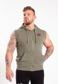 Gorilla Wear Silverdale Mouwloos Vest met Capuchon - Legergroen - Hoofdafbeelding