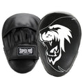 Super Pro Combat Gear Curved PU Handpads - Zwart / Wit - Hoofdafbeelding