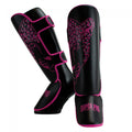 Super Pro Kids Scheenbeschermers Leopard - Zwart/Roze - Hoofdafbeelding