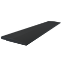 Flow Fitness Oploopprofiel Rubberen Met Waterdichte SBR-Laag  - 100 x 20 x 2 cm - Zwart - Hoofdafbeelding